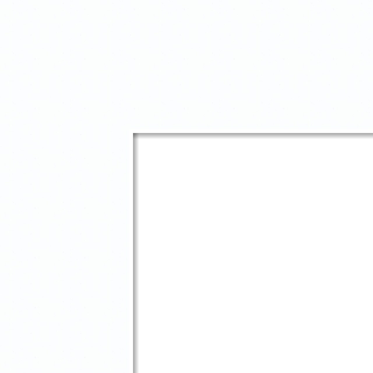 Custom Super White Mat, Available in Image Sizes 4x4" to 20x32", Outside Size is 4" Larger Than Image Size